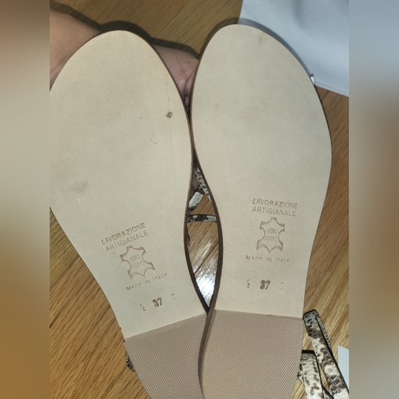 NEW CORNETTI VULCANELLO SNAKE PRINT LEATHER SANDAL SIZE 37 - Picture 6 of 6